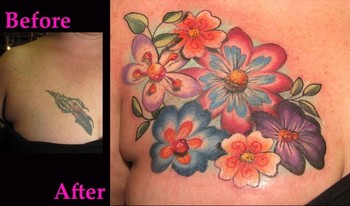 Looking for unique  Tattoos? Motor City Flower Cover Up